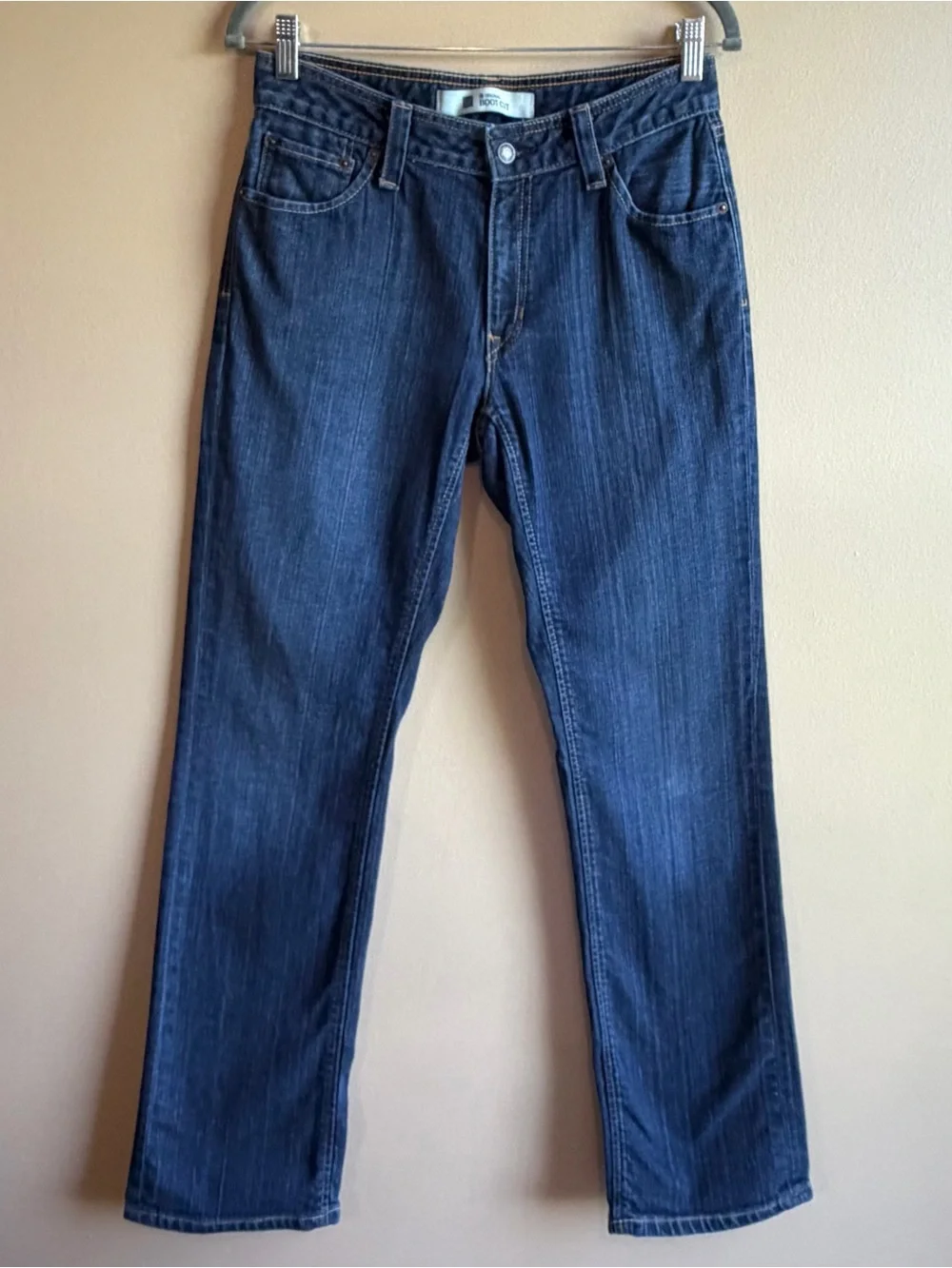 GAP Womens Jeans Y2K Original Bootcut Dark Wash Stretch Denim 32” Inseam 8 LONG